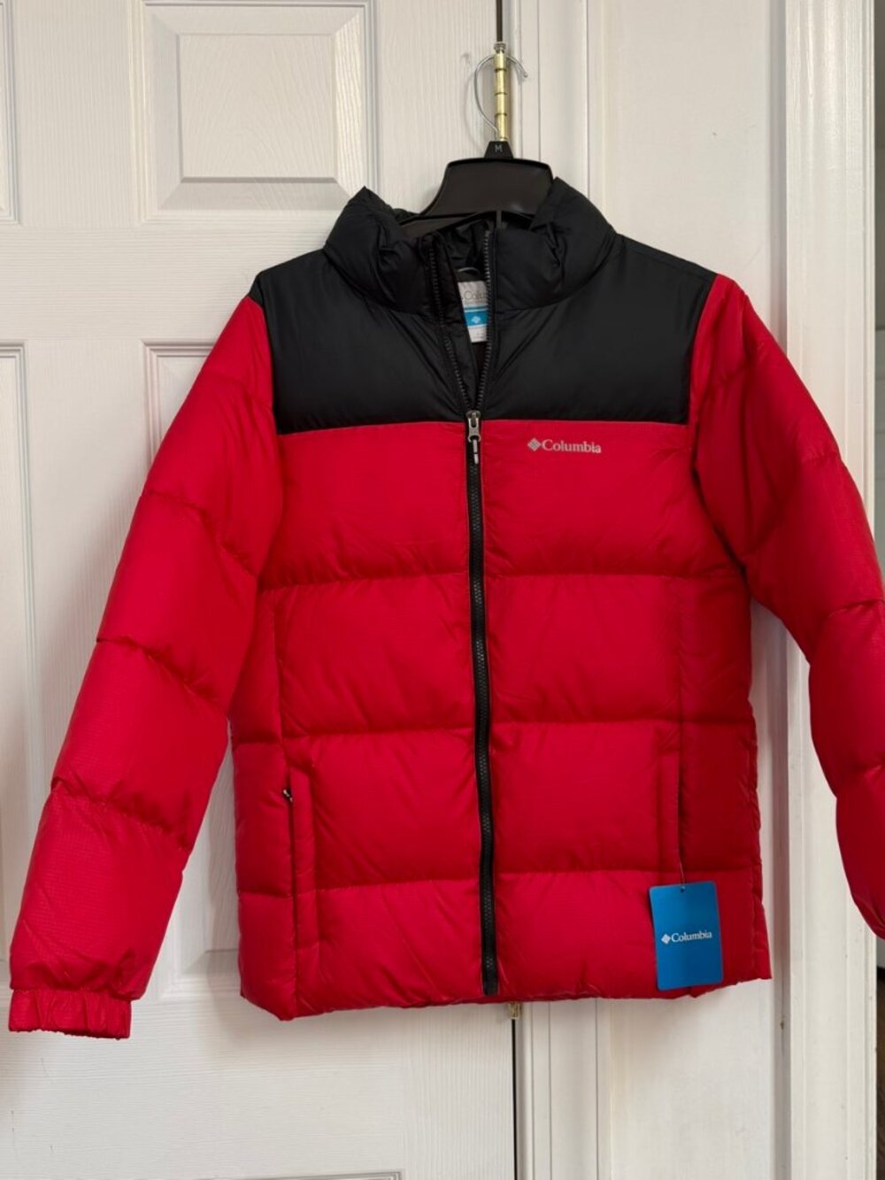 Columbia Puffect Jacket Youth L (14/16) Red/Black NWT - SY8112-613